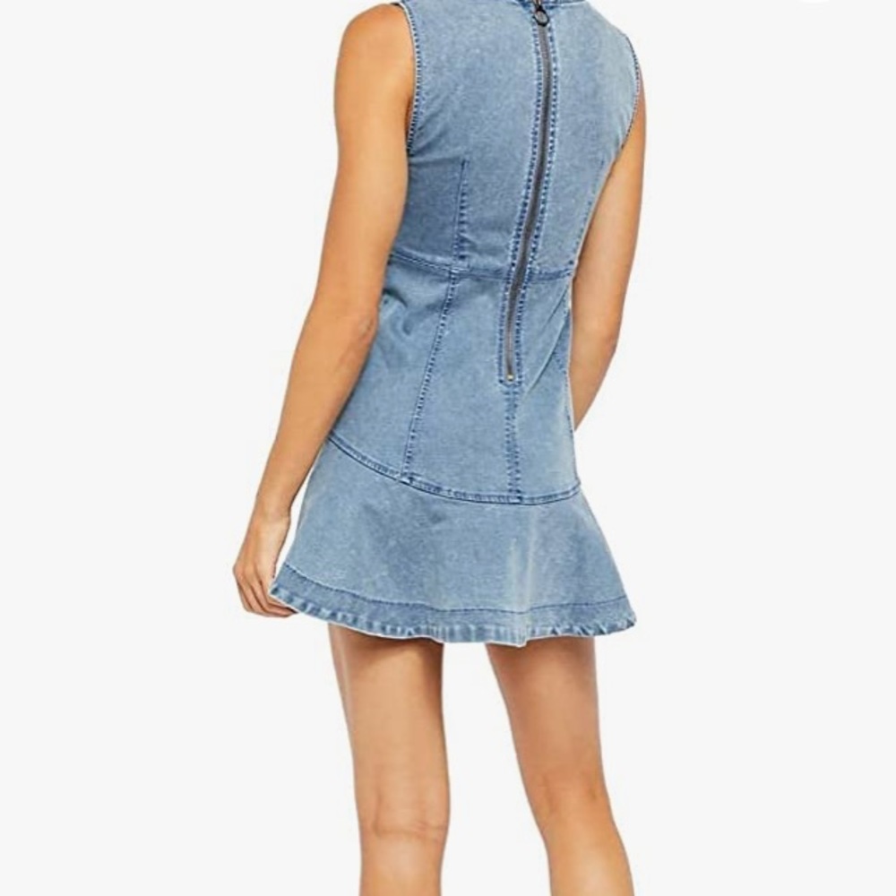 Free People Alex Chambray Mini Dress - Picture 2 of 2